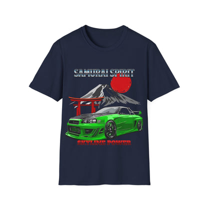 Samurai Spirit Skyline Power JDM T-Shirt 7 -Built Not Bought Series | Epic Edits Studio