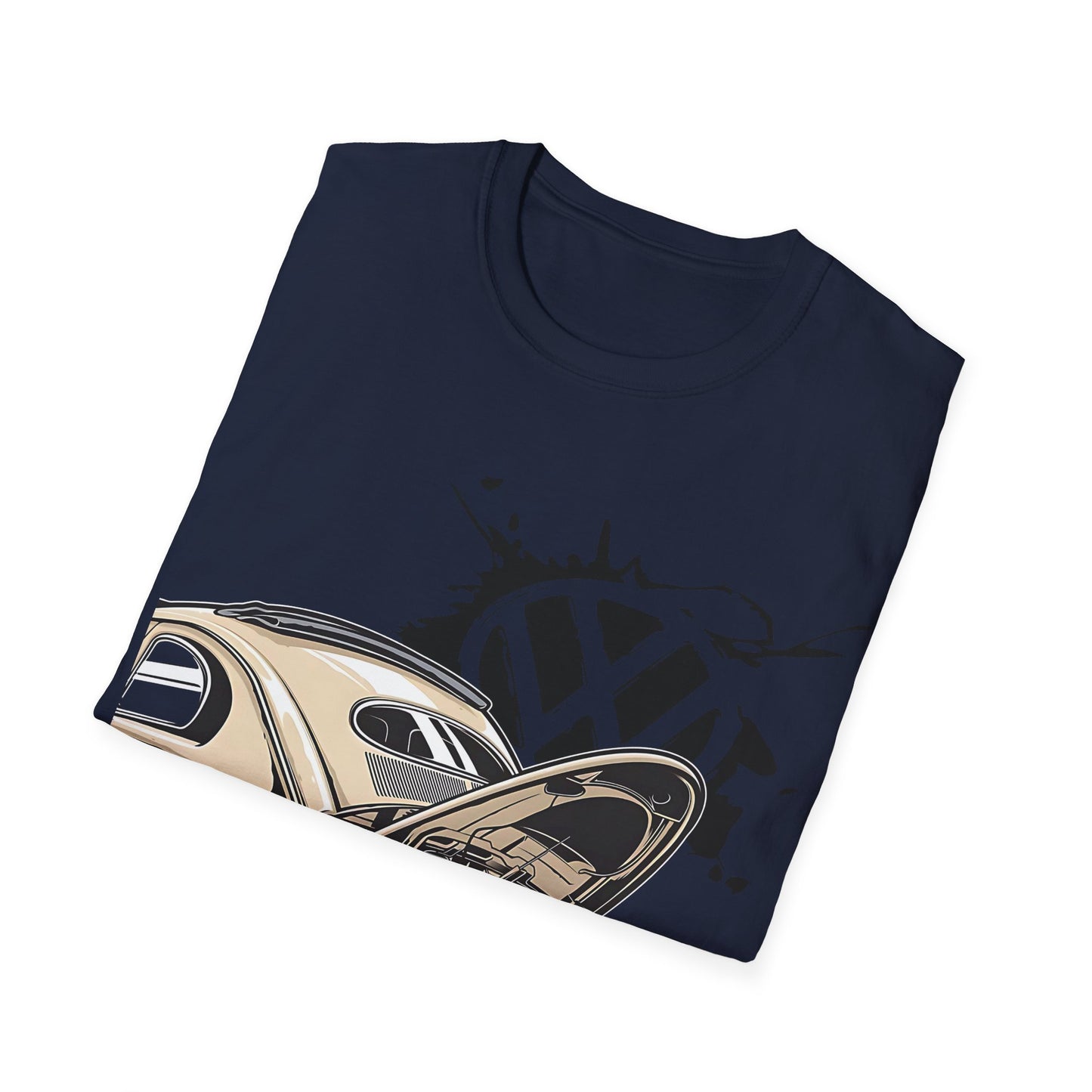 Vintage VW Beetle T-Shirt — Classic Air-Cooled Car Graphic