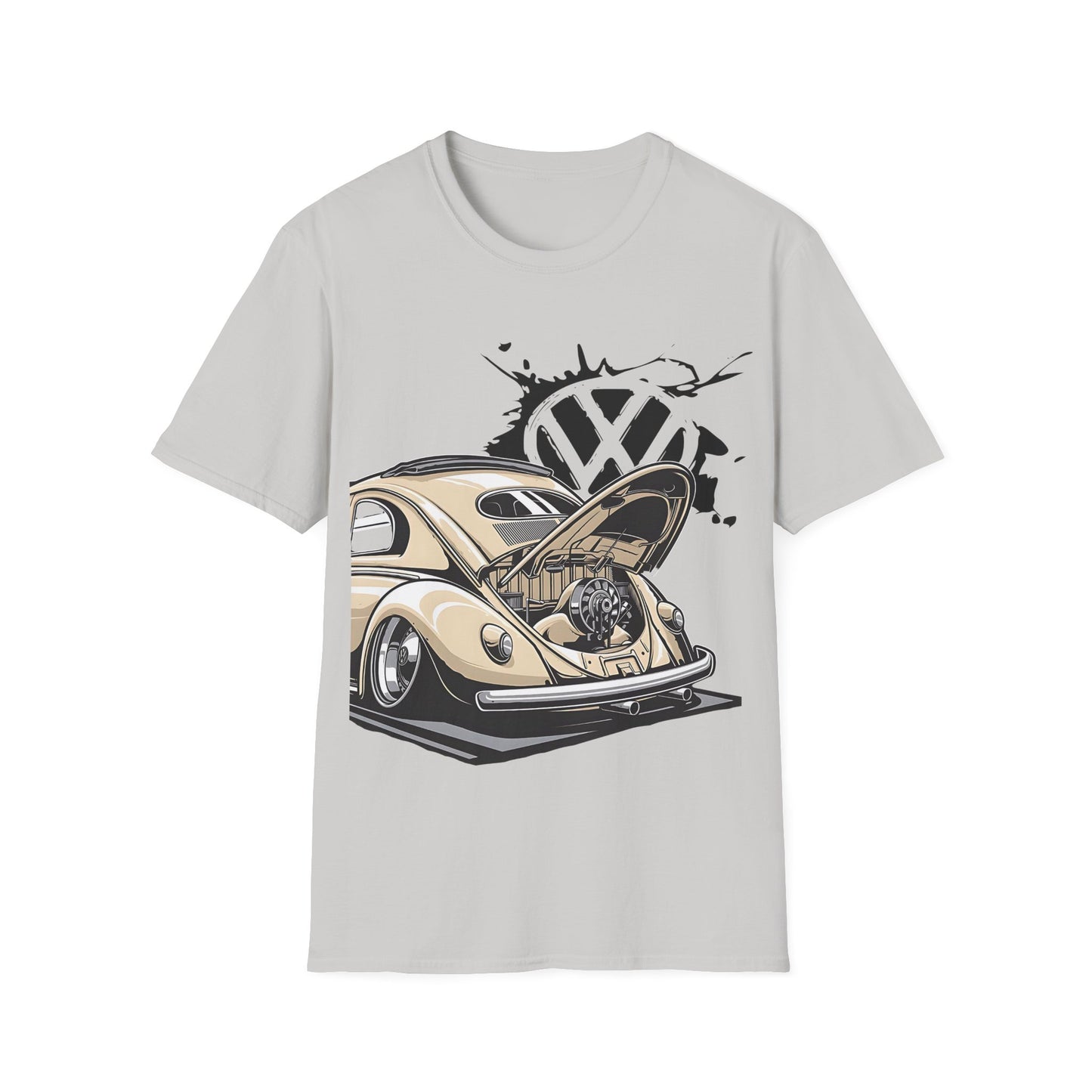 Vintage VW Beetle T-Shirt — Classic Air-Cooled Car Graphic
