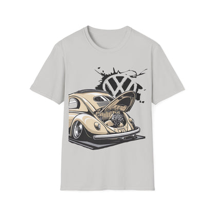 Vintage VW Beetle T-Shirt — Classic Air-Cooled Car Graphic