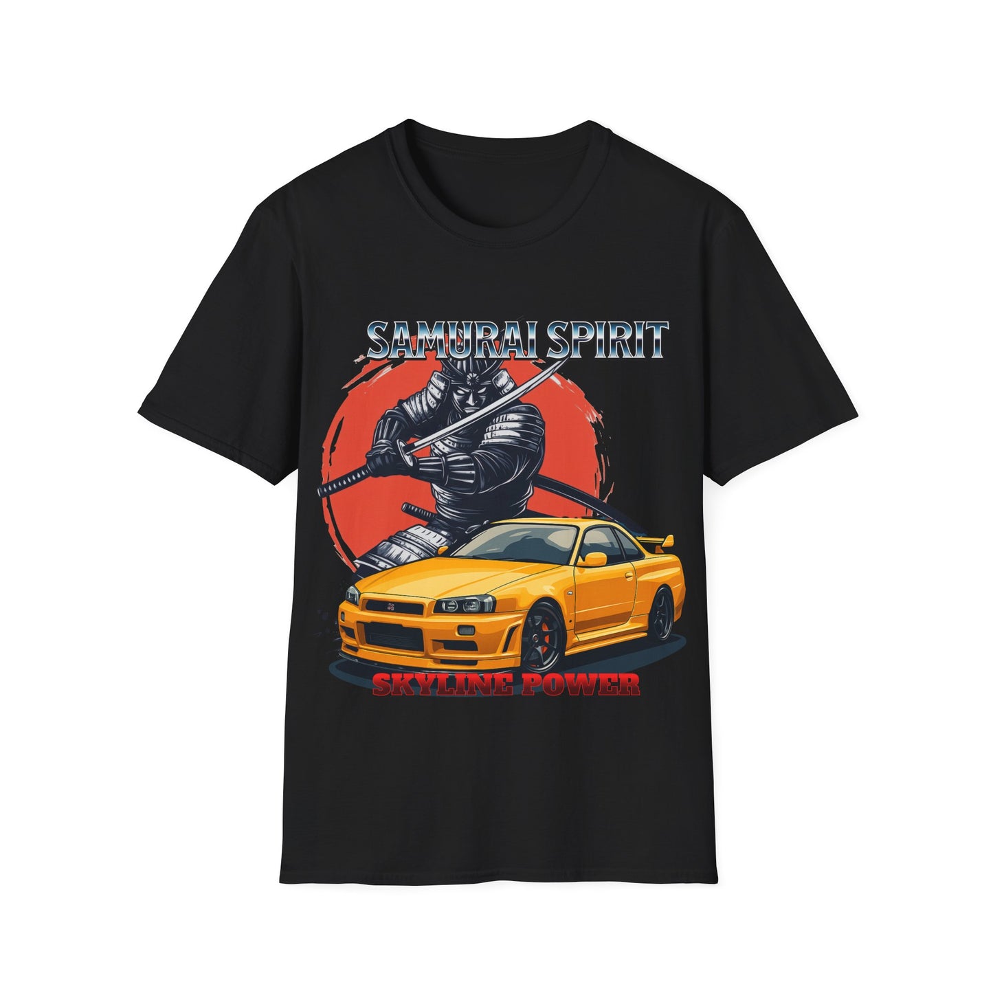 Samurai Spirit Skyline Power JDM T-Shirt 3 -Built Not Bought Series | Epic Edits Studio
