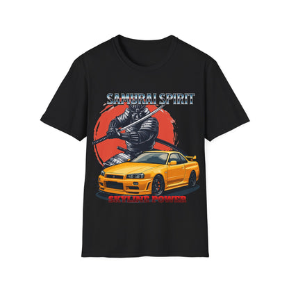 Samurai Spirit Skyline Power JDM T-Shirt 3 -Built Not Bought Series | Epic Edits Studio