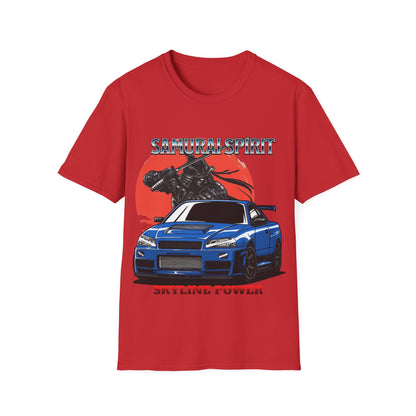 Samurai Spirit Skyline Power JDM T-Shirt 5 -Built Not Bought Series | Epic Edits Studio