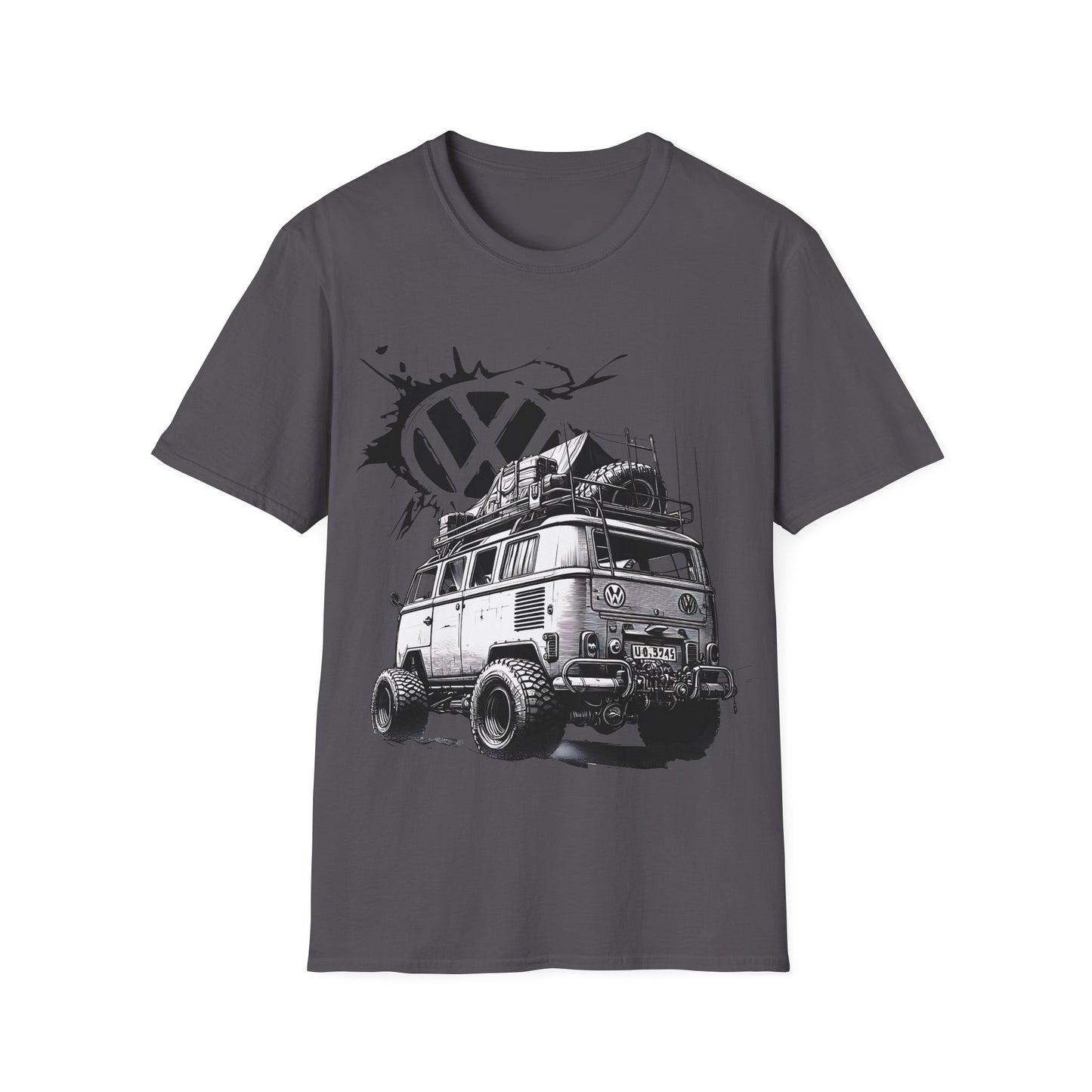 VW Camper Van Adventure T‑Shirt — Vintage vw kombi Off‑Road Surf Bus Graphic Tee