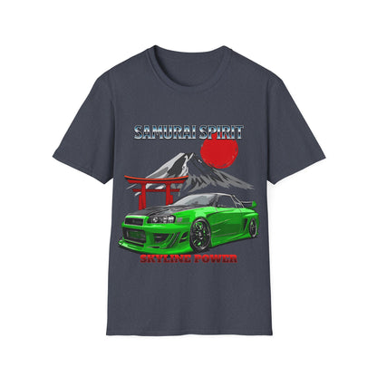 Samurai Spirit Skyline Power JDM T-Shirt 7 -Built Not Bought Series | Epic Edits Studio