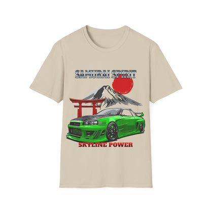 Samurai Spirit Skyline Power JDM T-Shirt 7 -Built Not Bought Series | Epic Edits Studio