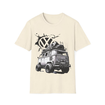 VW Camper Van Adventure T‑Shirt — Vintage vw kombi Off‑Road Surf Bus Graphic Tee
