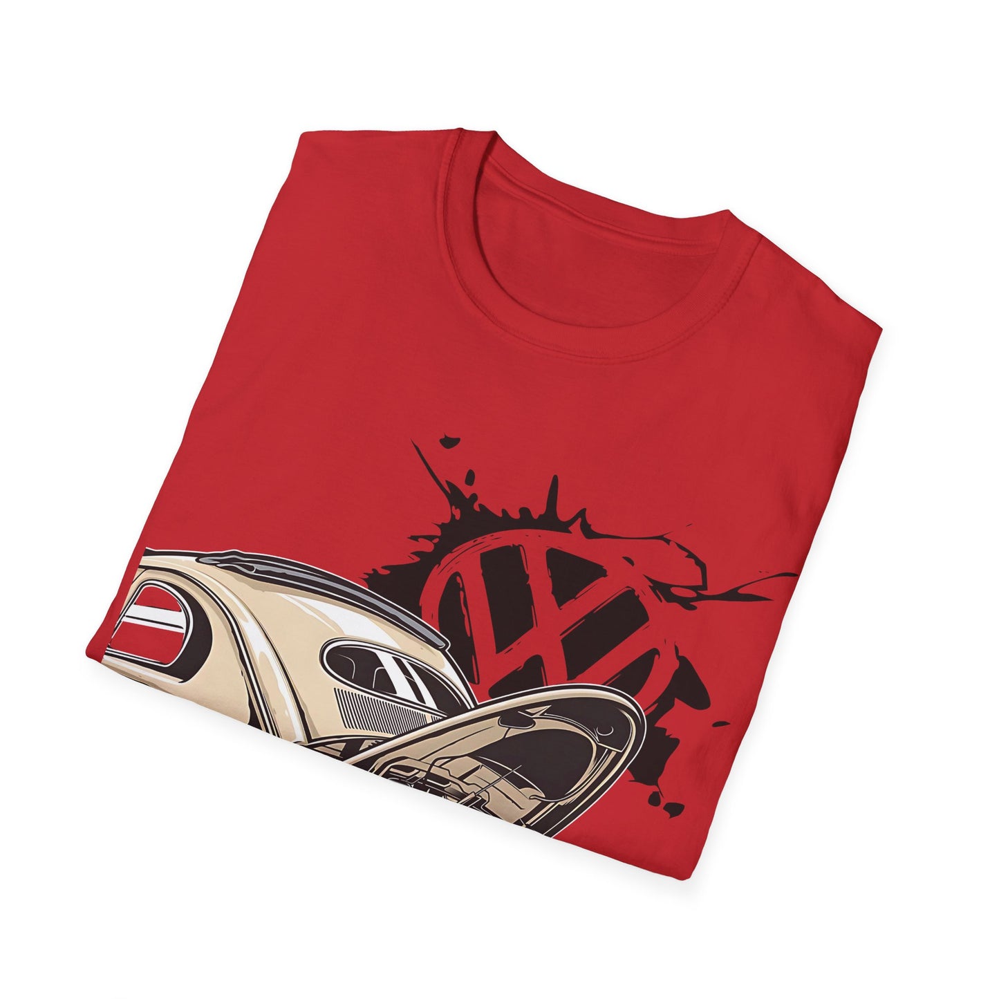 Vintage VW Beetle T-Shirt — Classic Air-Cooled Car Graphic