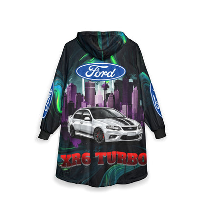 Cozy Unisex Hooded Blanket sinister xr6 turbo - built not bought - epic edits studio
