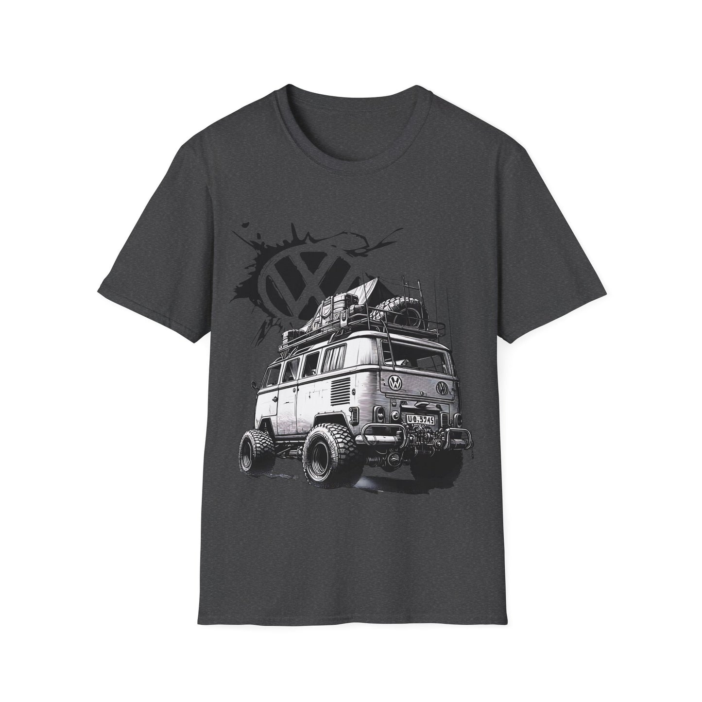 VW Camper Van Adventure T‑Shirt — Vintage vw kombi Off‑Road Surf Bus Graphic Tee
