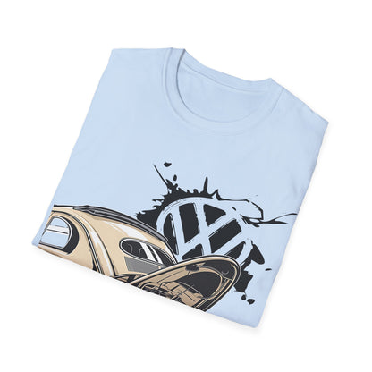 Vintage VW Beetle T-Shirt — Classic Air-Cooled Car Graphic