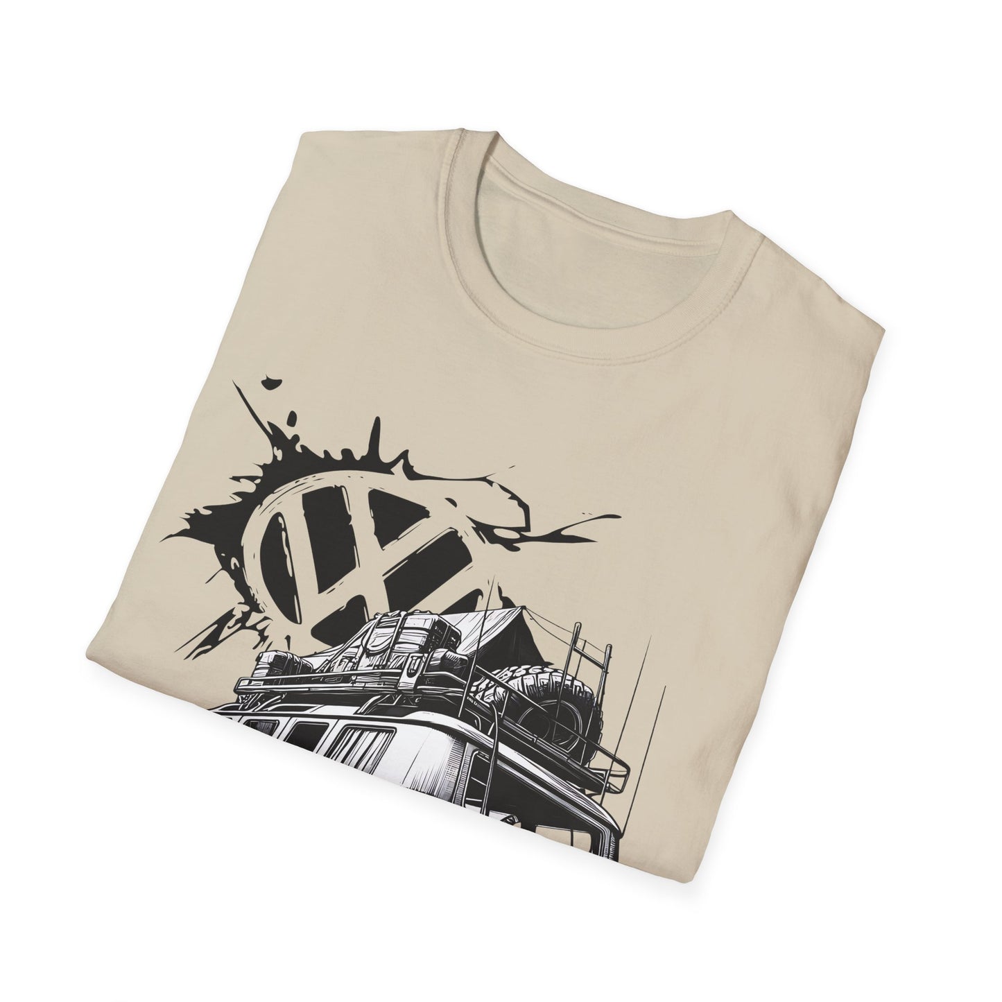 VW Camper Van Adventure T‑Shirt — Vintage vw kombi Off‑Road Surf Bus Graphic Tee
