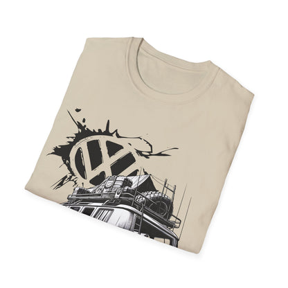 VW Camper Van Adventure T‑Shirt — Vintage vw kombi Off‑Road Surf Bus Graphic Tee