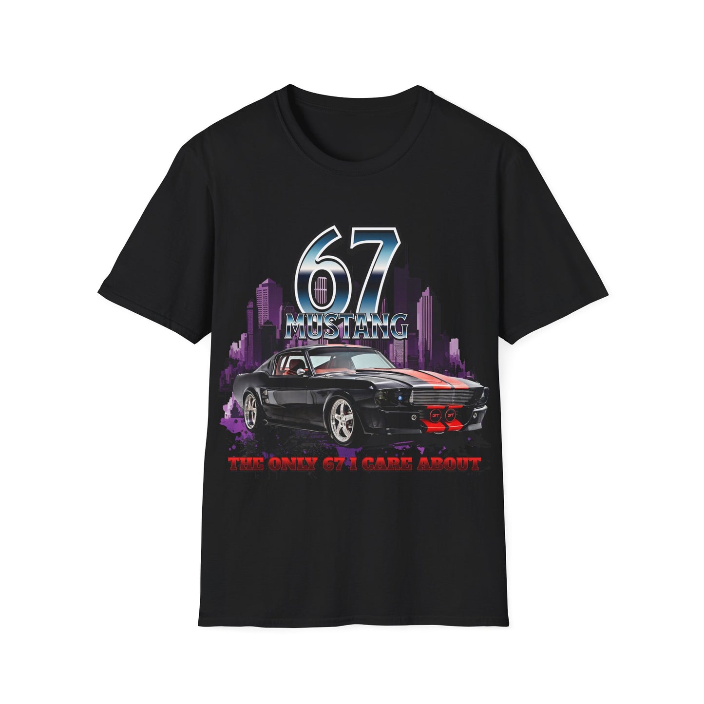 ’67 Ford Mustang Muscle Car T-Shirt – “The Only 67 I Care About” Classic Car Tee