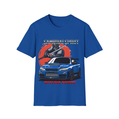 Samurai Spirit Skyline Power JDM T-Shirt 4-Built Not Bought Series | Epic Edits Studio