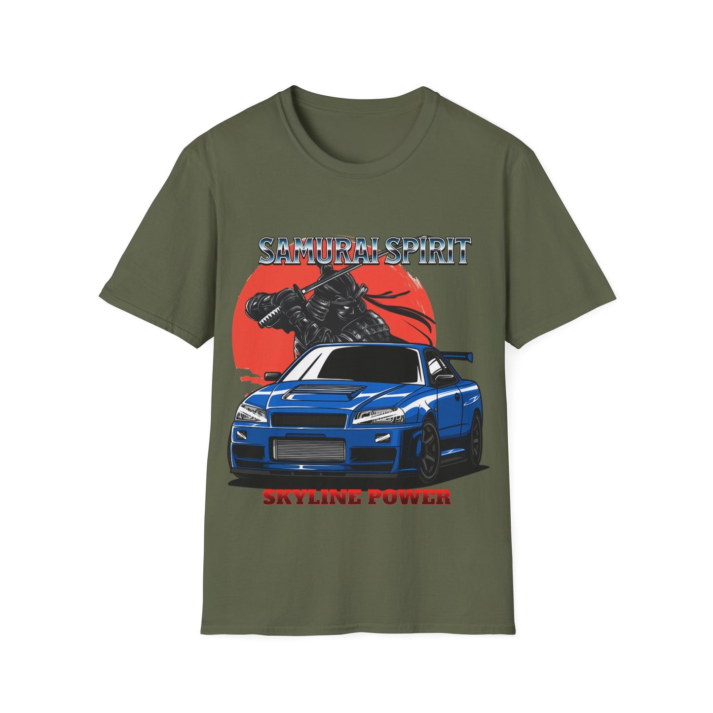Samurai Spirit Skyline Power JDM T-Shirt 5 -Built Not Bought Series | Epic Edits Studio